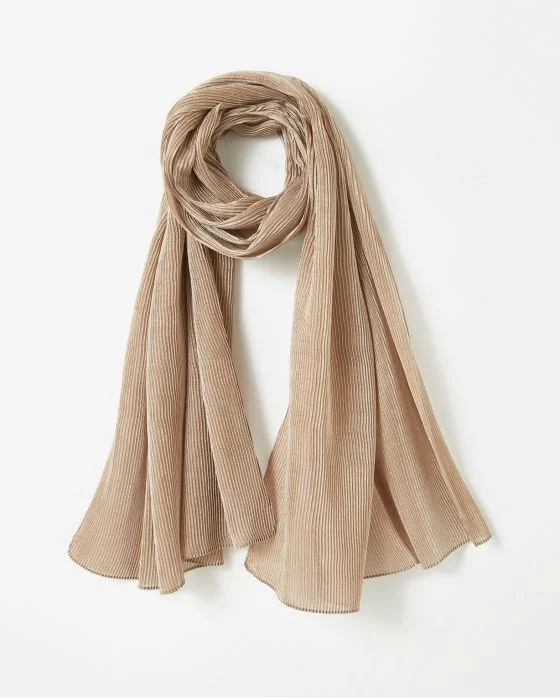 Foulard plissé en voile