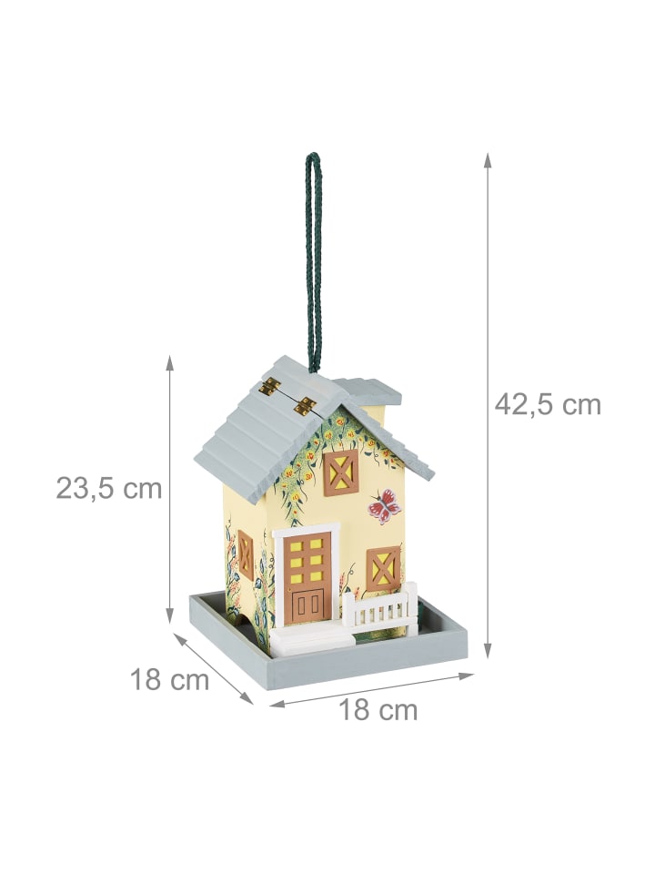 relaxdays Vogelfutterhaus in Bunt günstig kaufen onesize