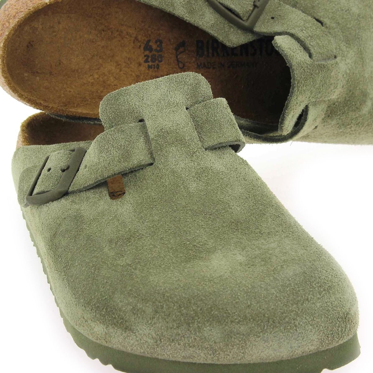 Birkenstock  BOSTON SUEDE M - Kaki