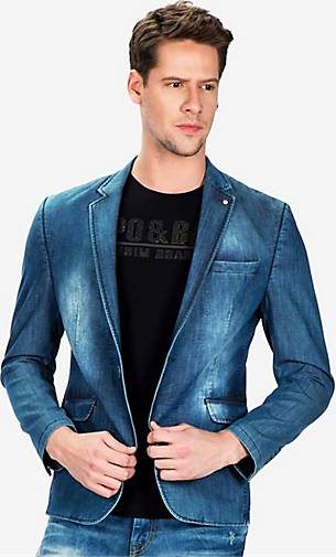 Cipo & Baxx Sakko mit Used-Look-Waschung