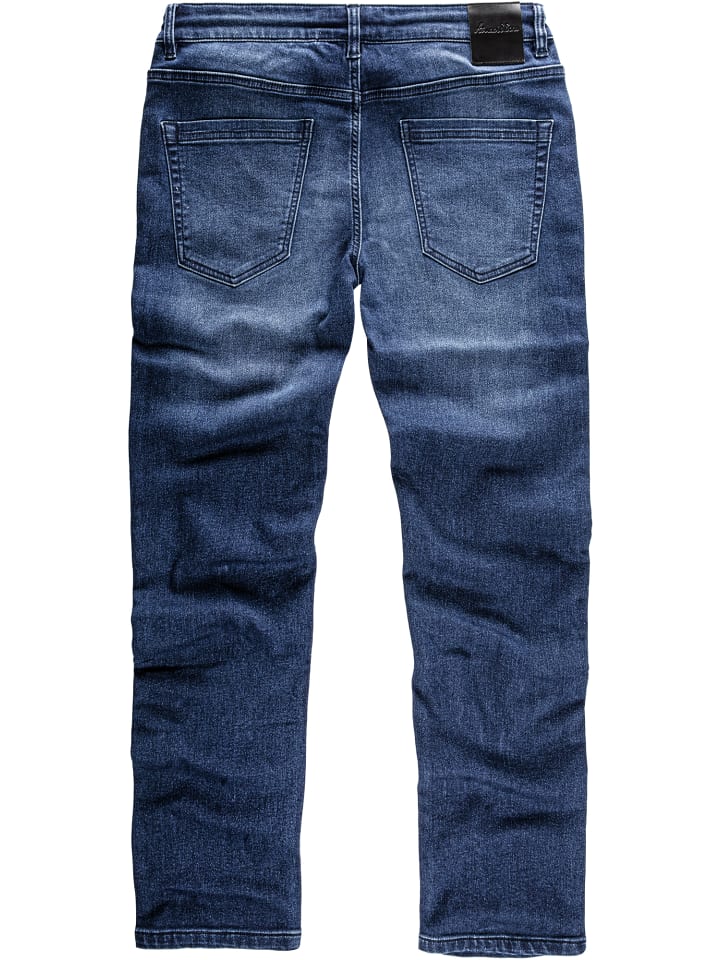 Amaci&Sons Sweathose im Denim Look COPPELL in Dunkelblau günstig kaufen