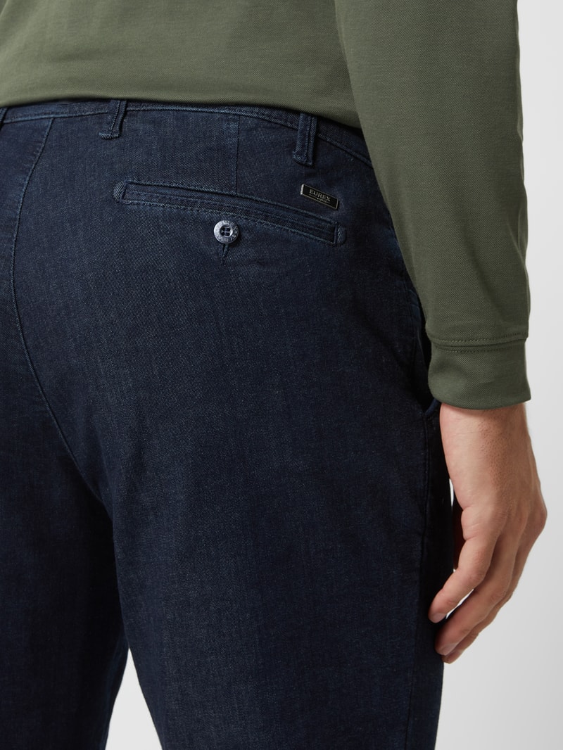 Regular Fit Jeans mit Stretch-Anteil Modell 'John' in marineblau