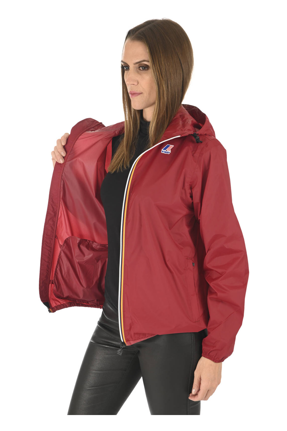K Way Impermeables Trenchs Unisexe couleur rouge