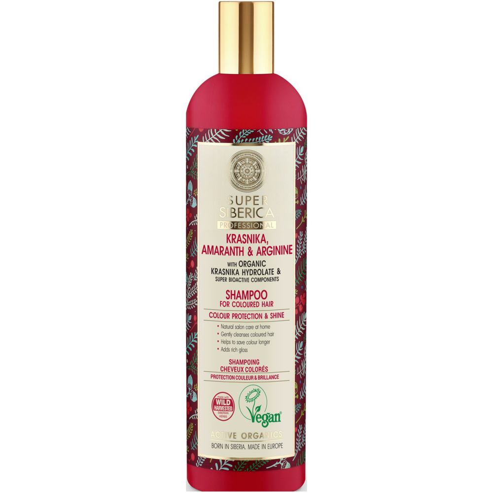 Natura Sibérica Shampoing Kraniska et Amarante Shampoing pour Cheveux Colorés