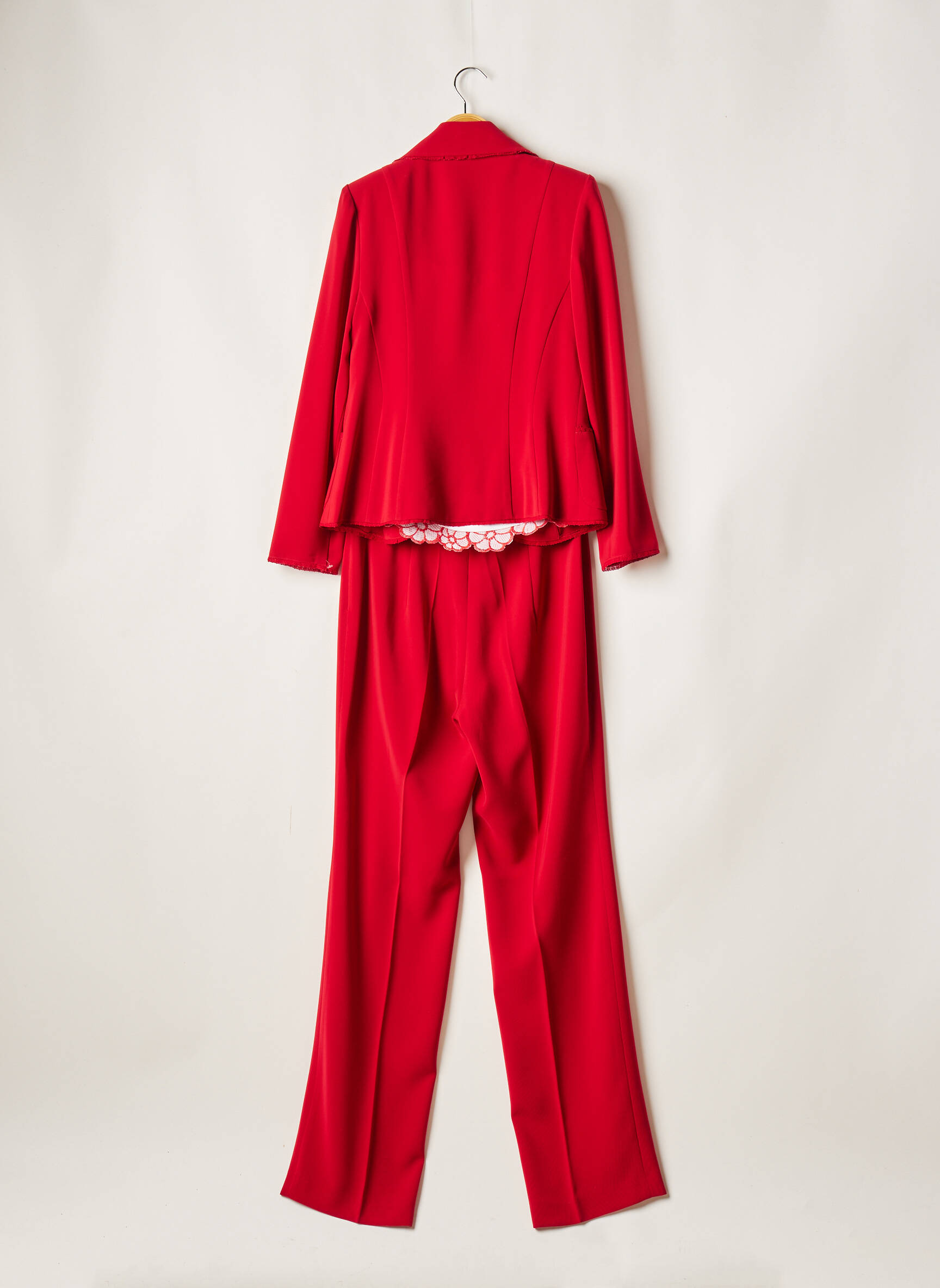 Jomhoy Pantalon Veste Femme couleur rouge