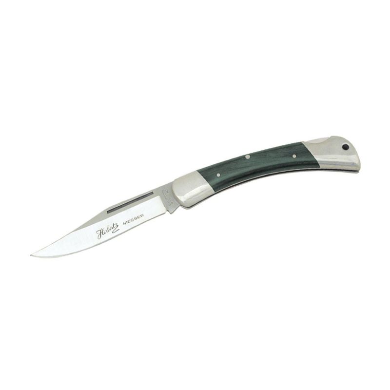 Herbertz Folding Green Wood Handle 201411\/ Vintage Knives