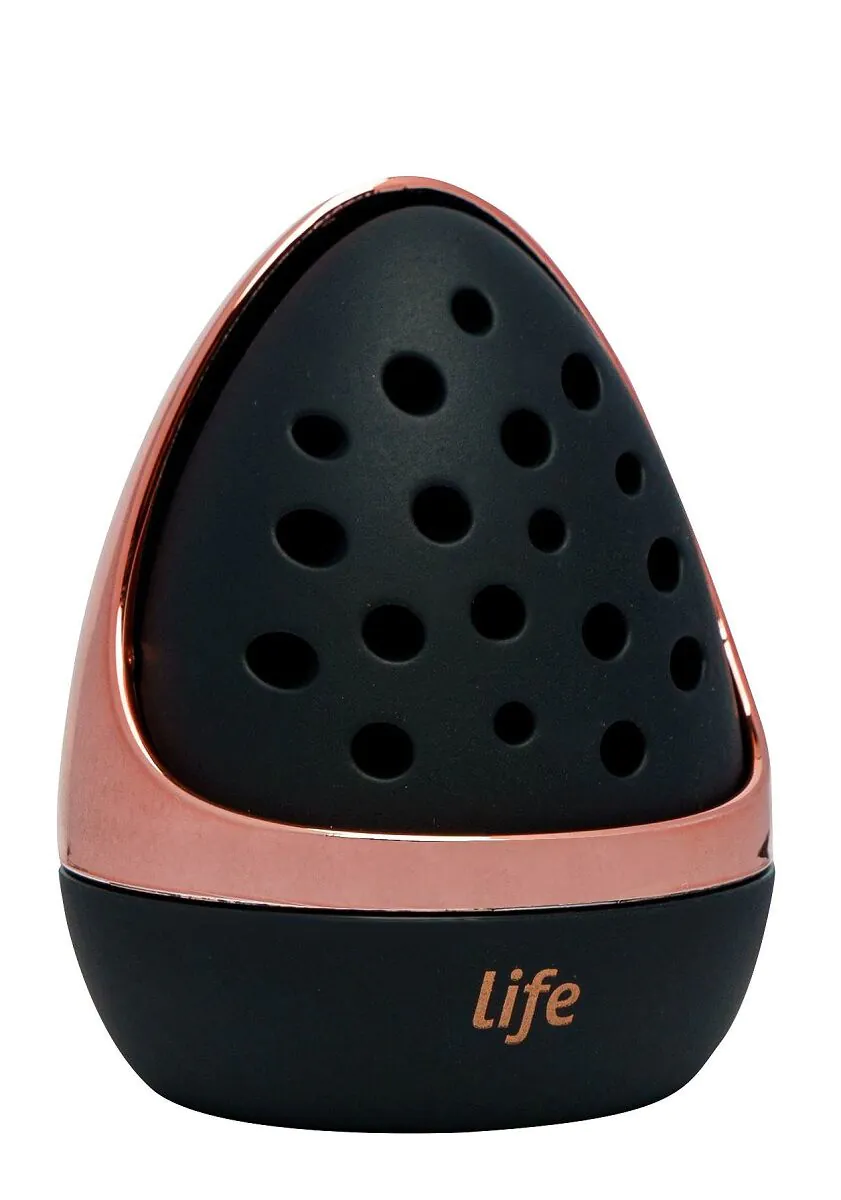 „Life“ makiažo kempinėlės dėklas, juodas