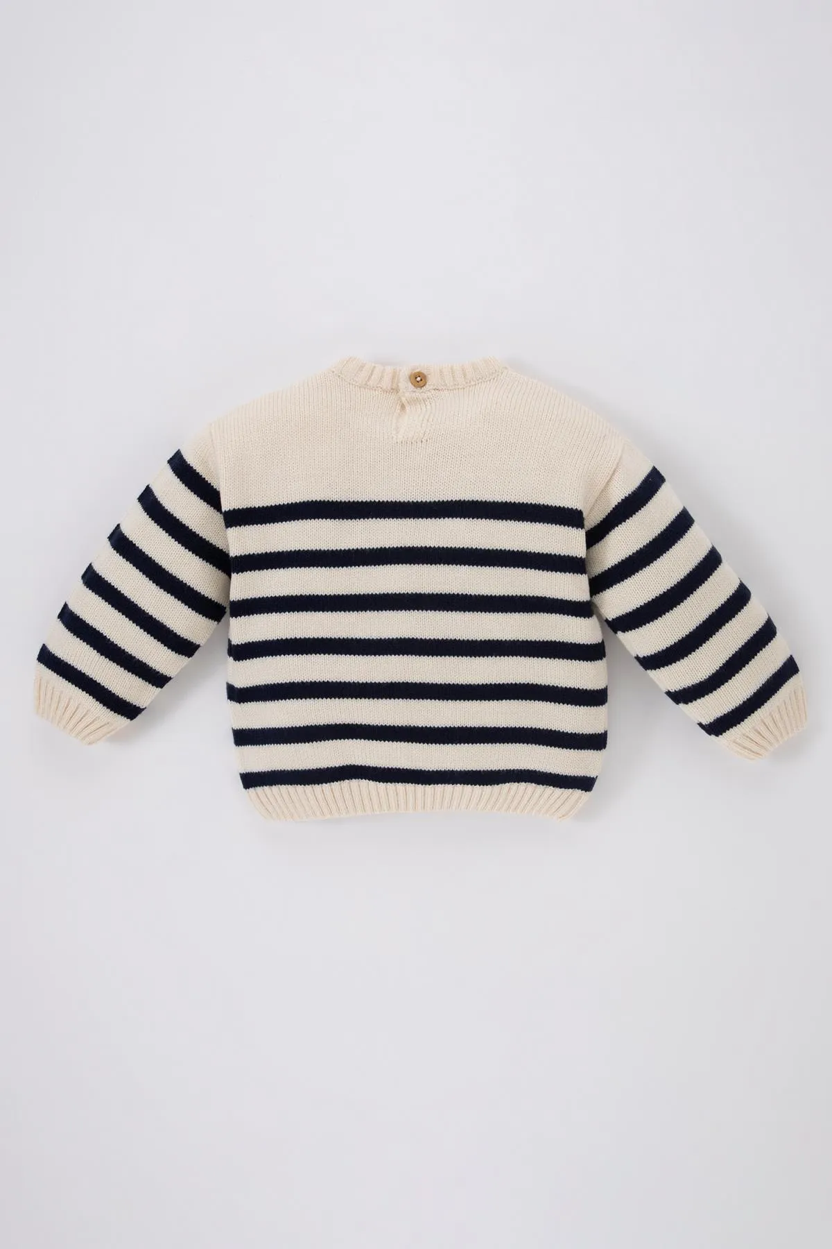 DeFacto  Gestreifter Pullover mit Rundhalsausschnitt für Babys
