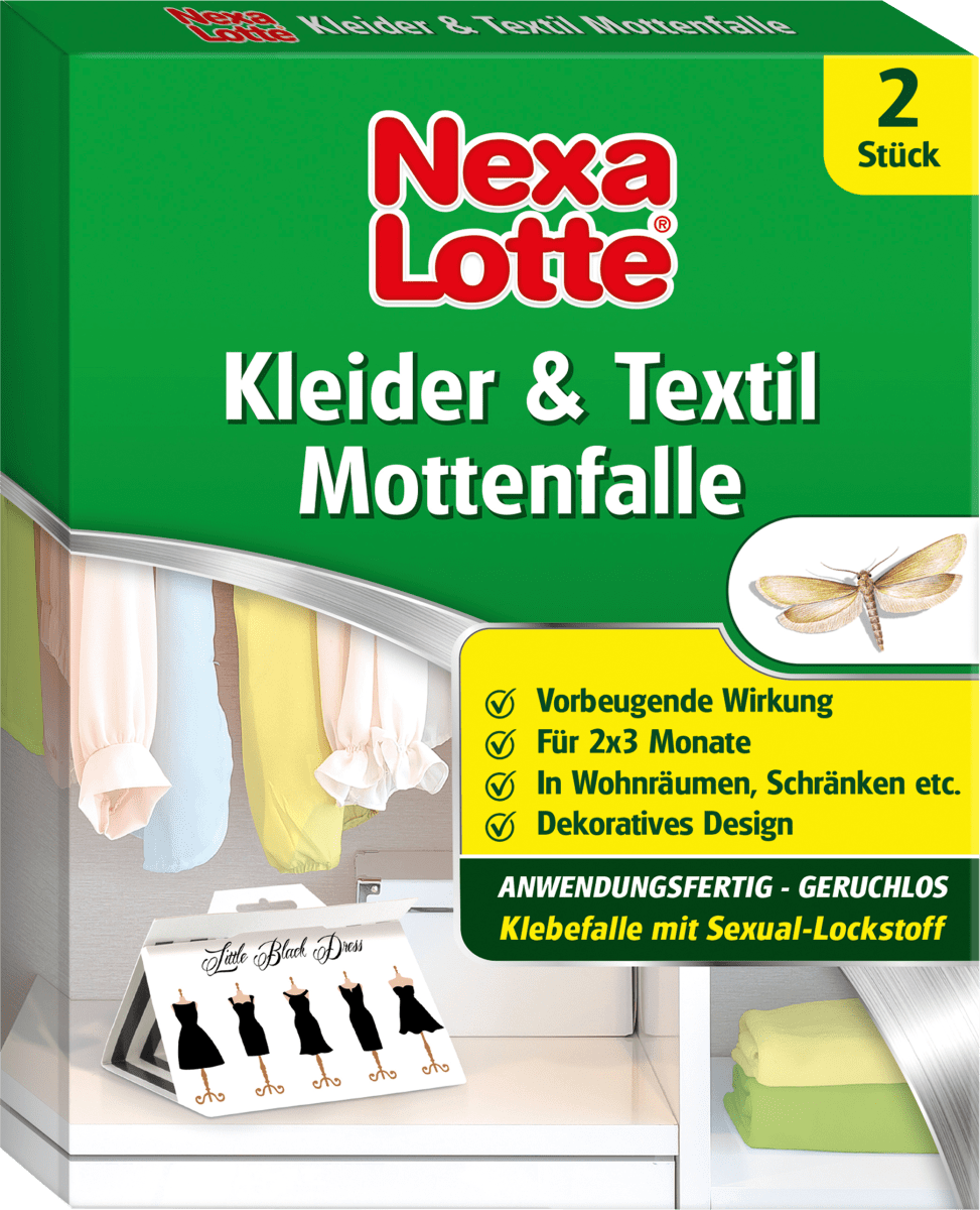 Kleider & Textilmottenfalle, 2 St