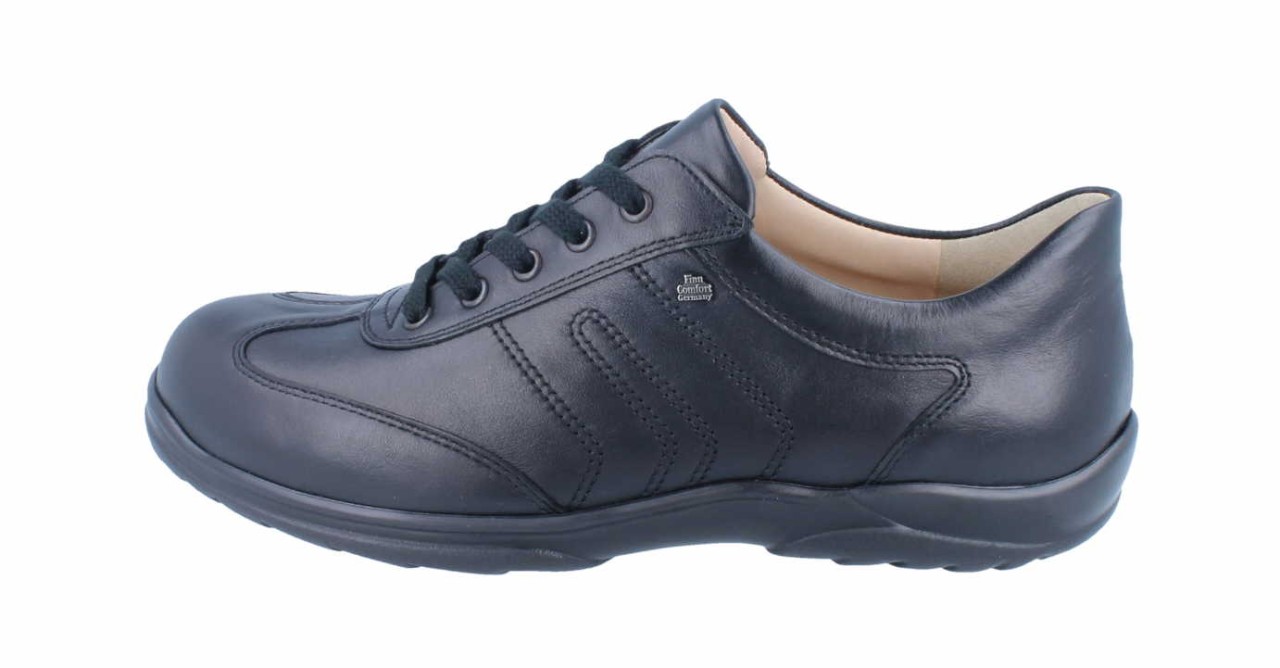 FINN COMFORT Komfort Schnürer schwarz Syracuse schwarz NappaSeda