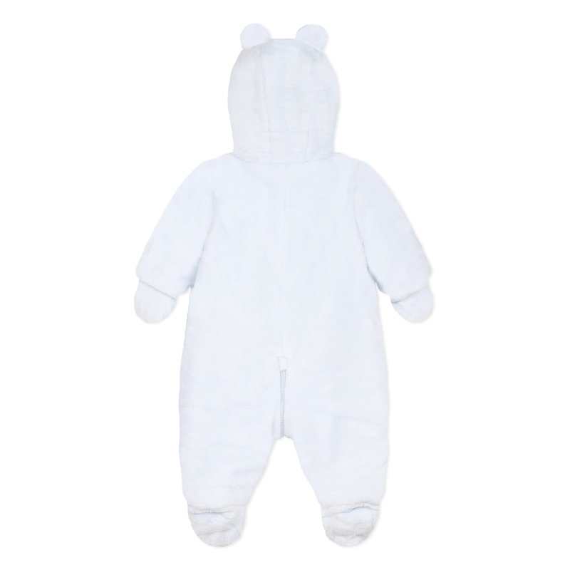 Pilote fausse fourrure bleu ciel naissance Absorba
