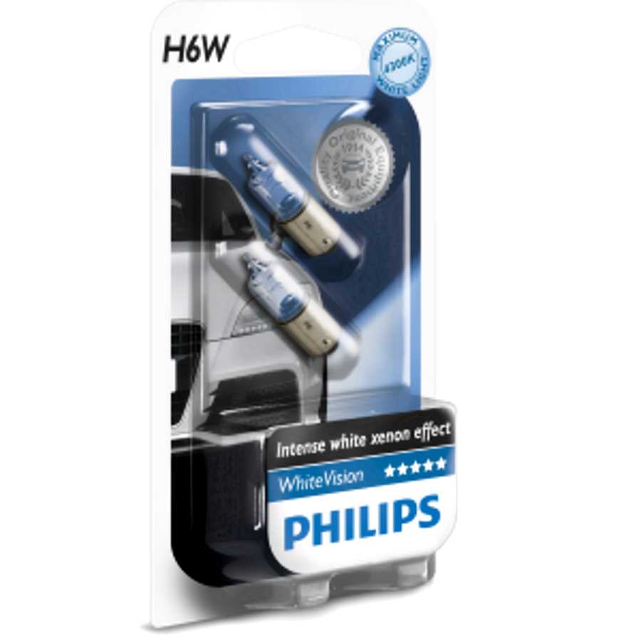 Philips WhiteVision H6W Glühlampe, 2 Stück - ATU