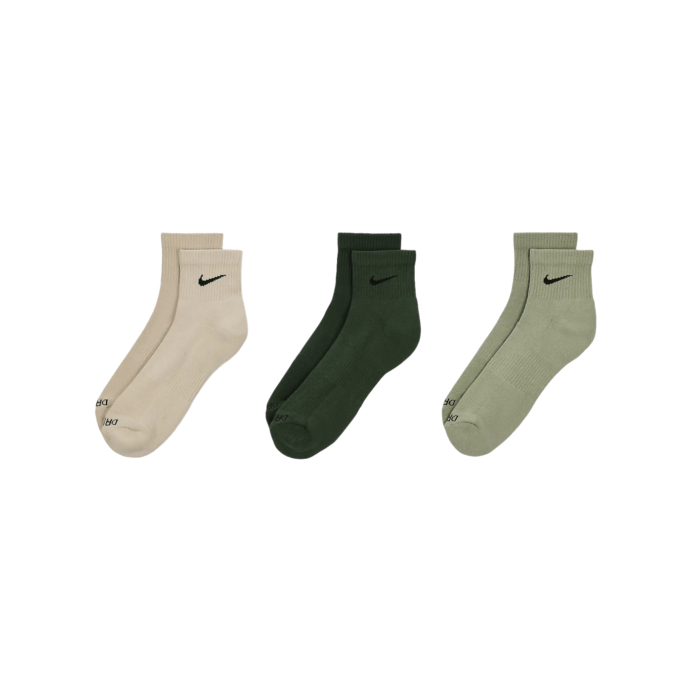 Nike Everyday Plus Cush 3er Pack Socken Schwarz F994