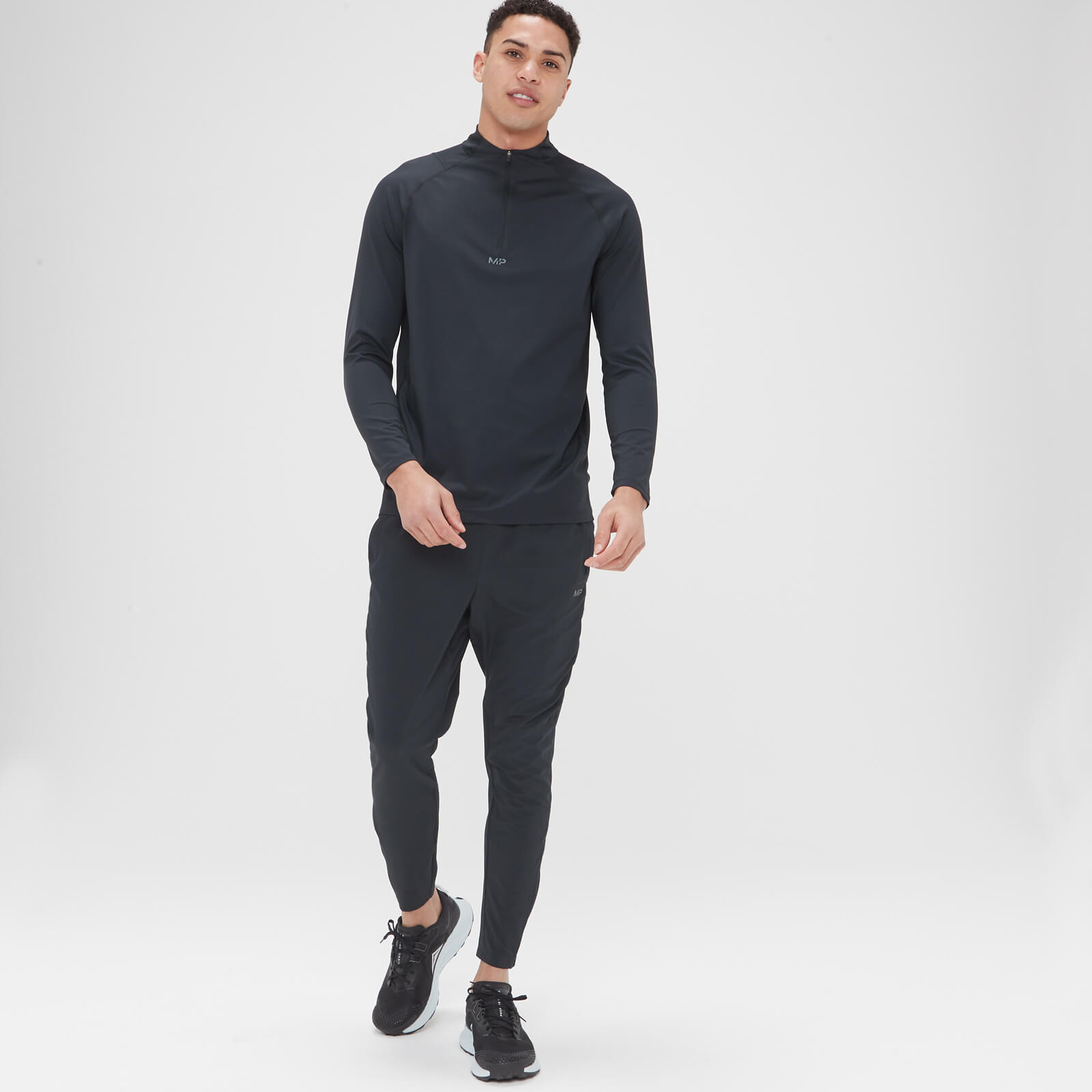Haut à fermeture éclair ¼ MP Tempo Ultra pour hommes – Noir