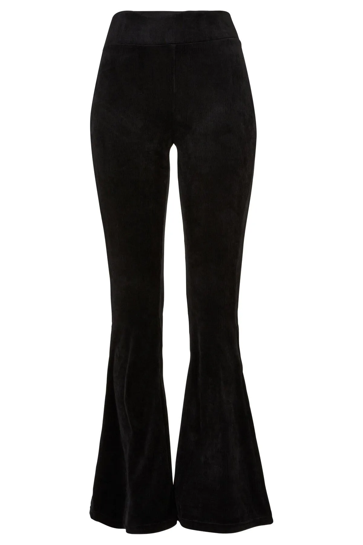 Urban Classics  Damen Leggings mit hoher Taille und ausgestelltem Bein