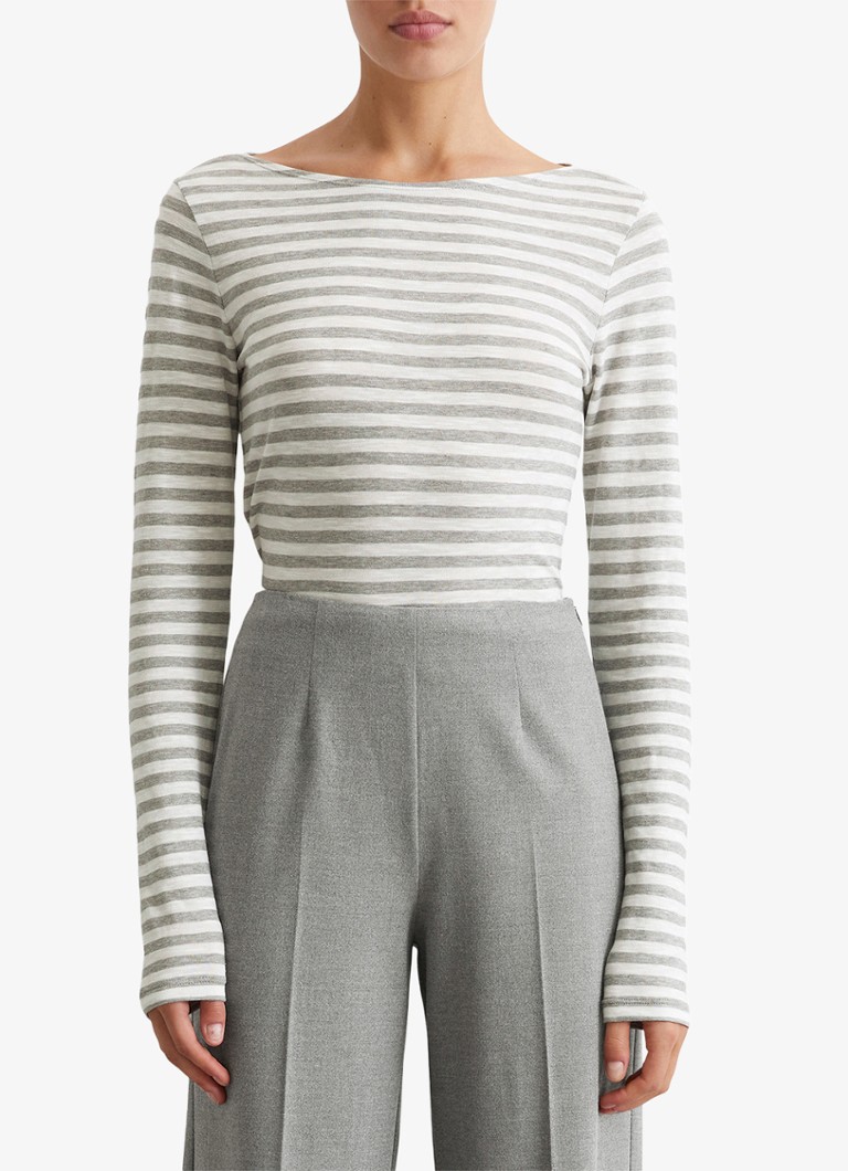 Marc O'Polo organic cotton long-sleeved shirt with stripe print