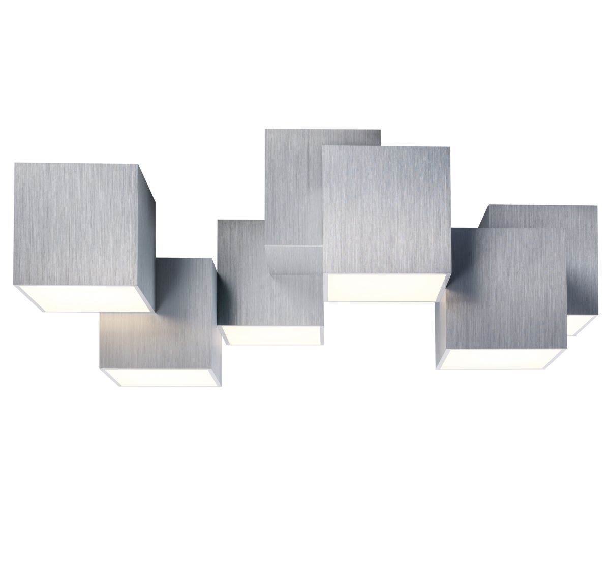 Grossmann 6-flg LED Deckenleuchte Rocks Alu