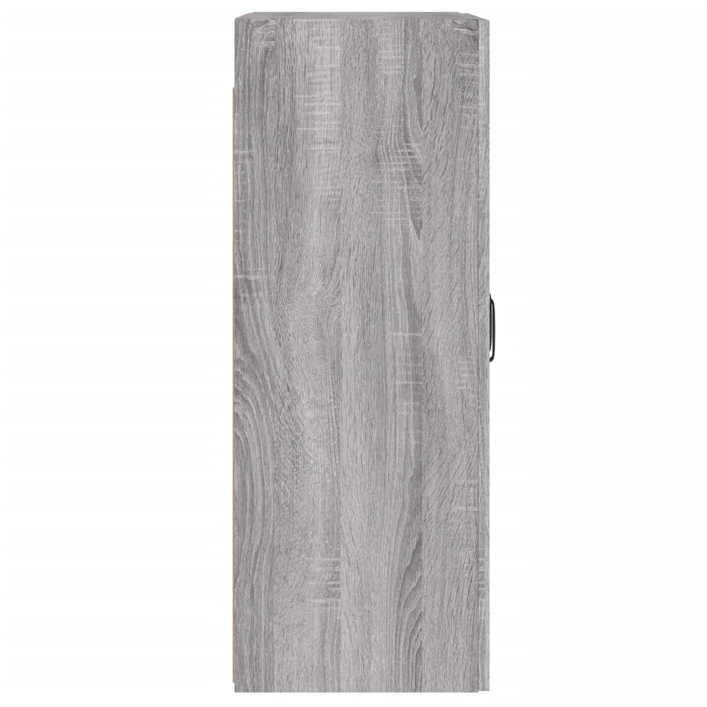 vidaXL Anrichte Wandschränke 2 Stk Grau Sonoma Holzwerkstoff Glas Vitrine Hängeschrank