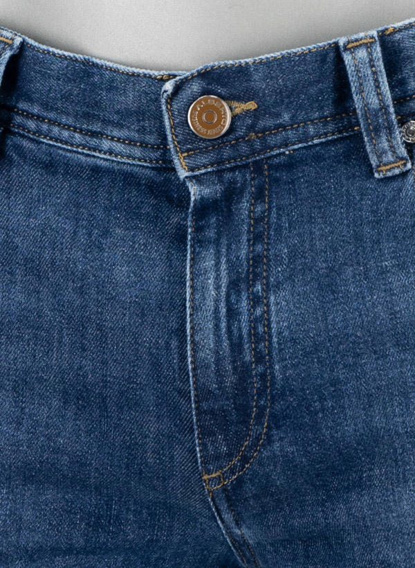 Alberto, Jeans Pipe, Regular Fit, Kaschmir-Baumwolle, dunkelblau