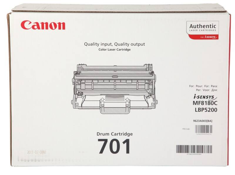 Canon 701 Original Trommel Schwarz