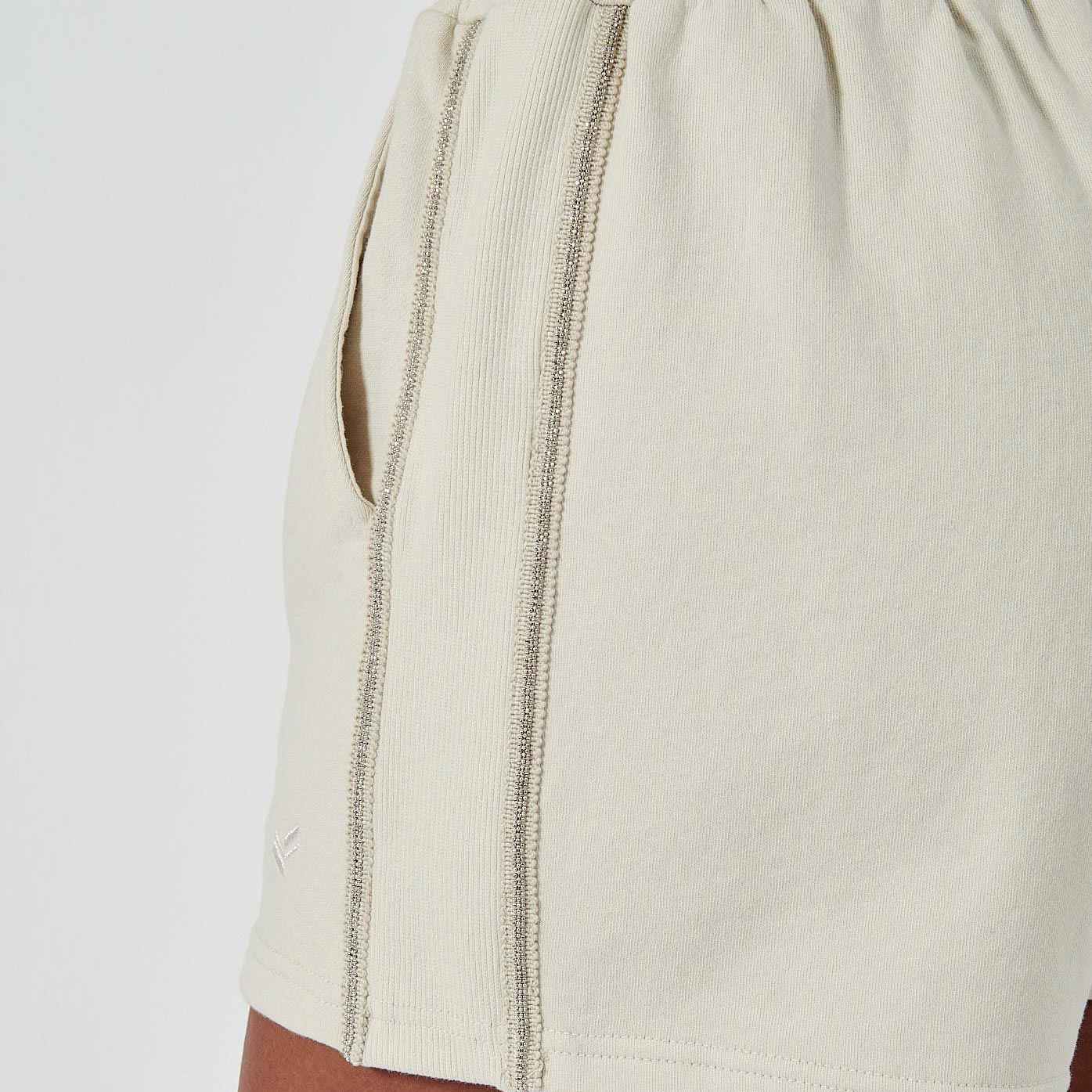 FAYO   Short jogging beige femme 100% coton