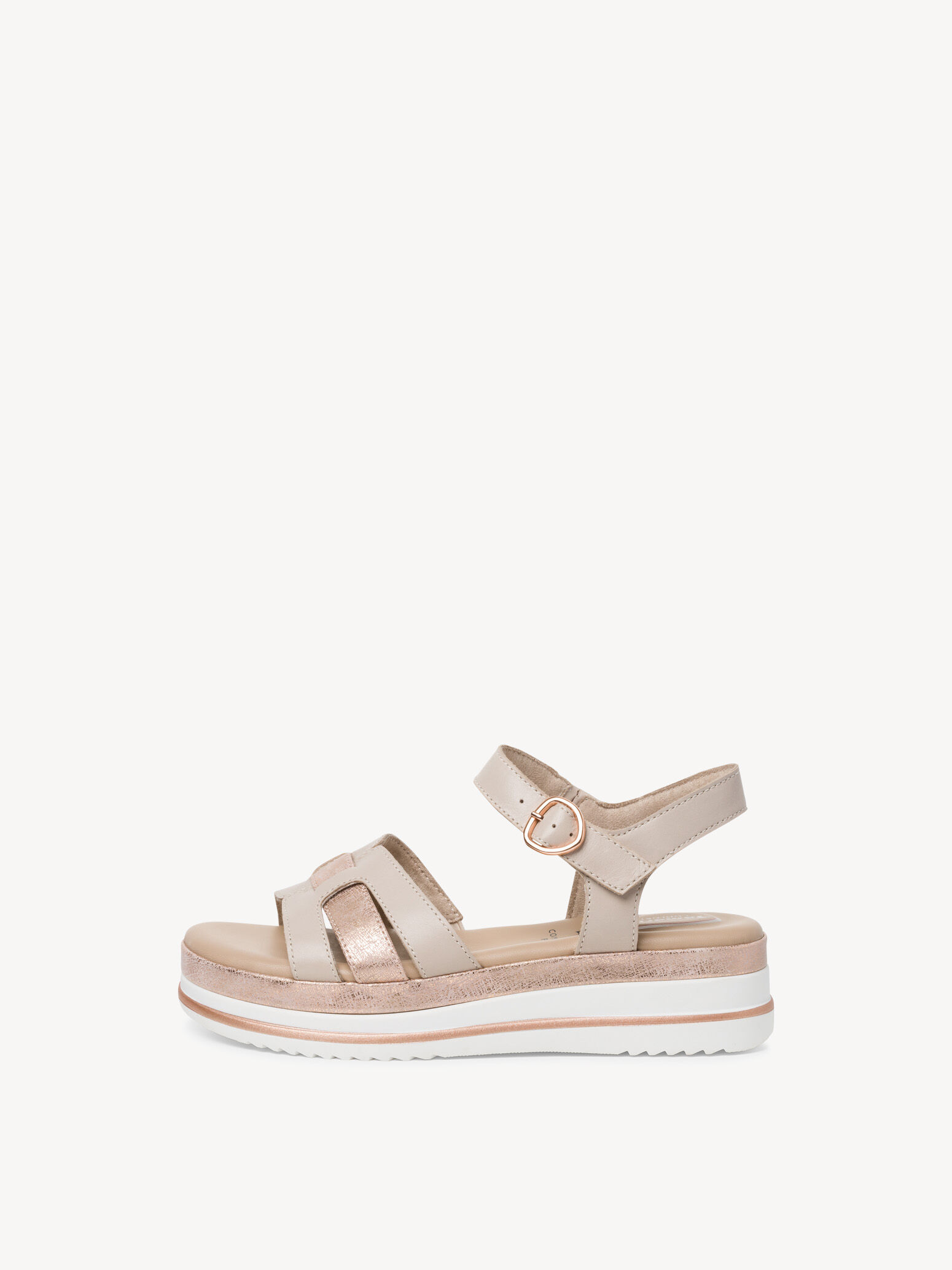 Sandale en cuir - gris