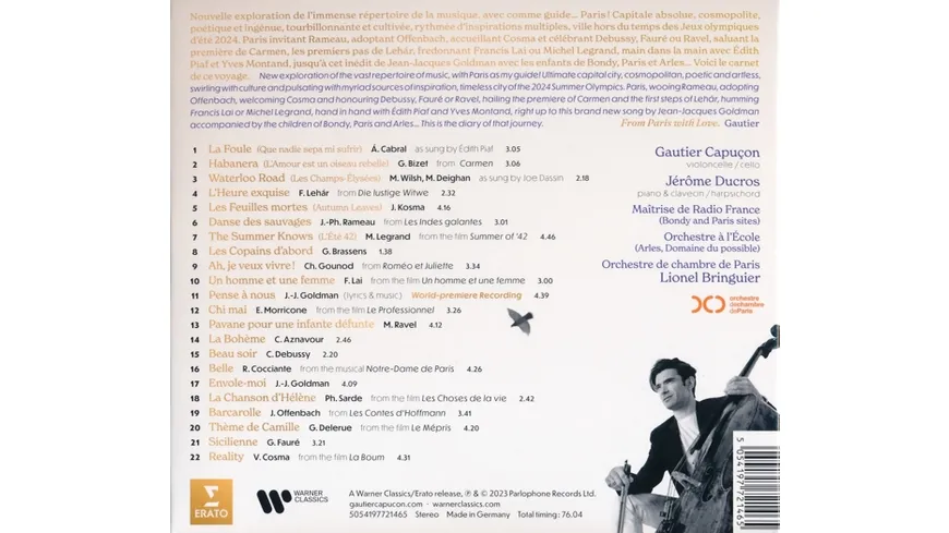 Destination Paris Digipak