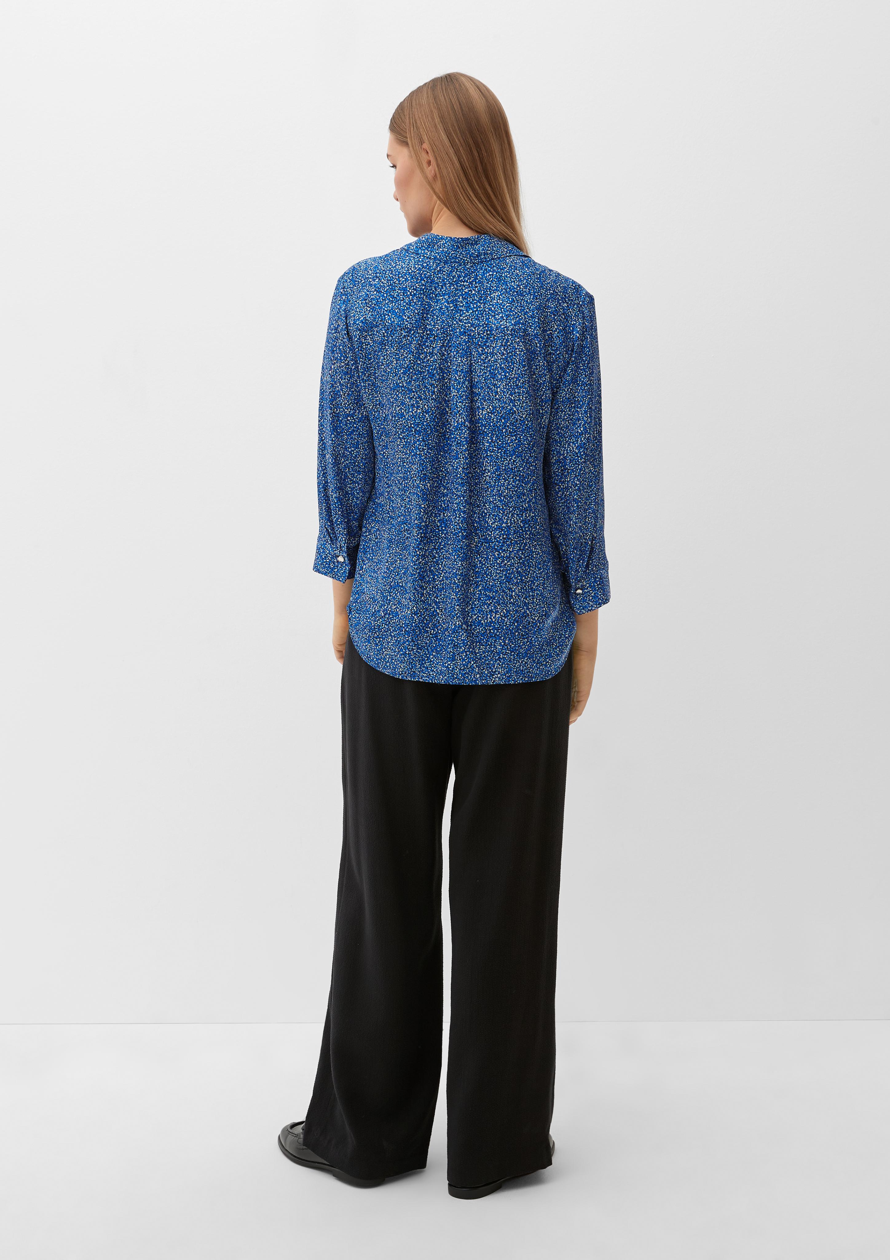 Viskosebluse mit Polokragen  2129232-59A0