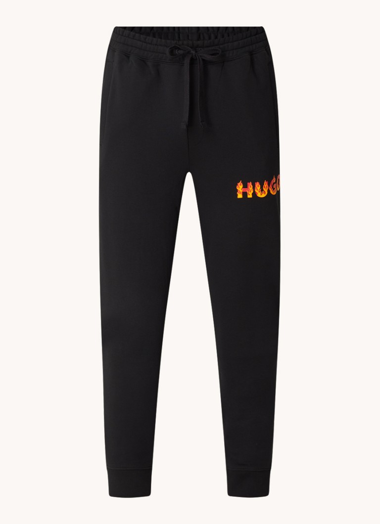Pantaloni de trening conici HUGO BOSS Drada cu logo imprimat