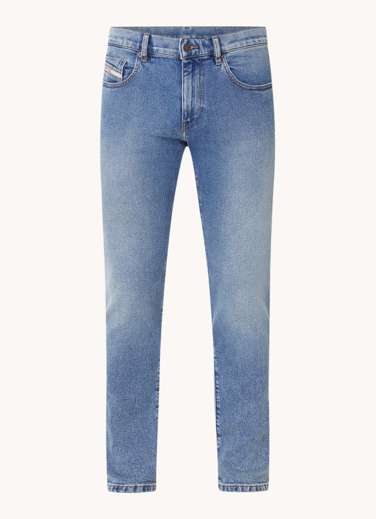 Blugi Diesel D-Strukt Slim Fit, cu spălare medie
