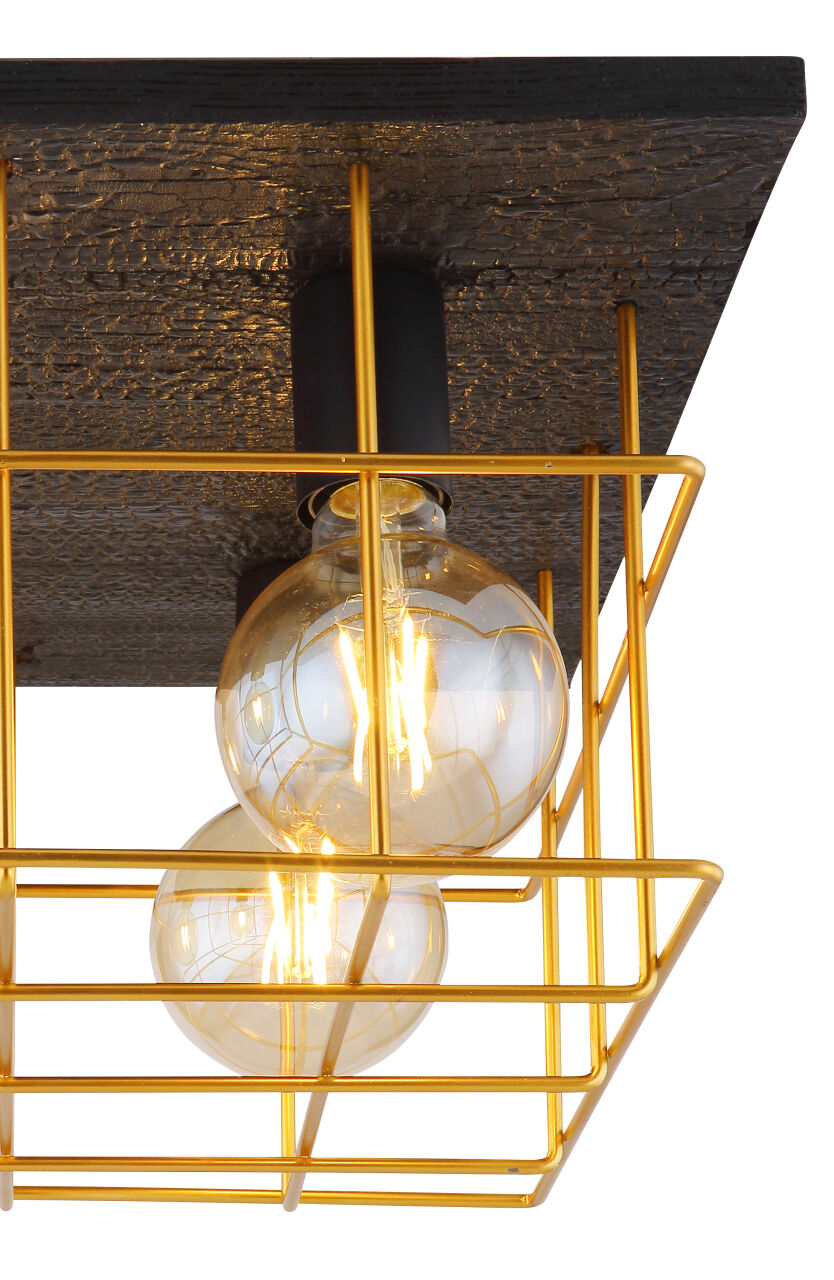 Globo Lighting - MERRIL - Deckenleuchte Metall schwarz, 4x E27
