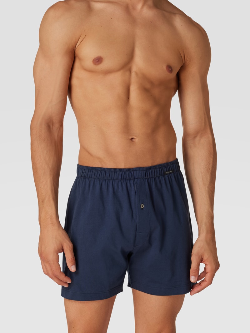 Boxershorts mit Label-Detail im 2er-Pack in dunkelblau