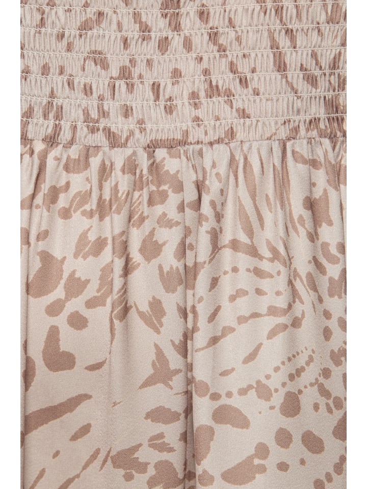 LASCANA Maxikleid in sand-beige bedruckt günstig kaufen