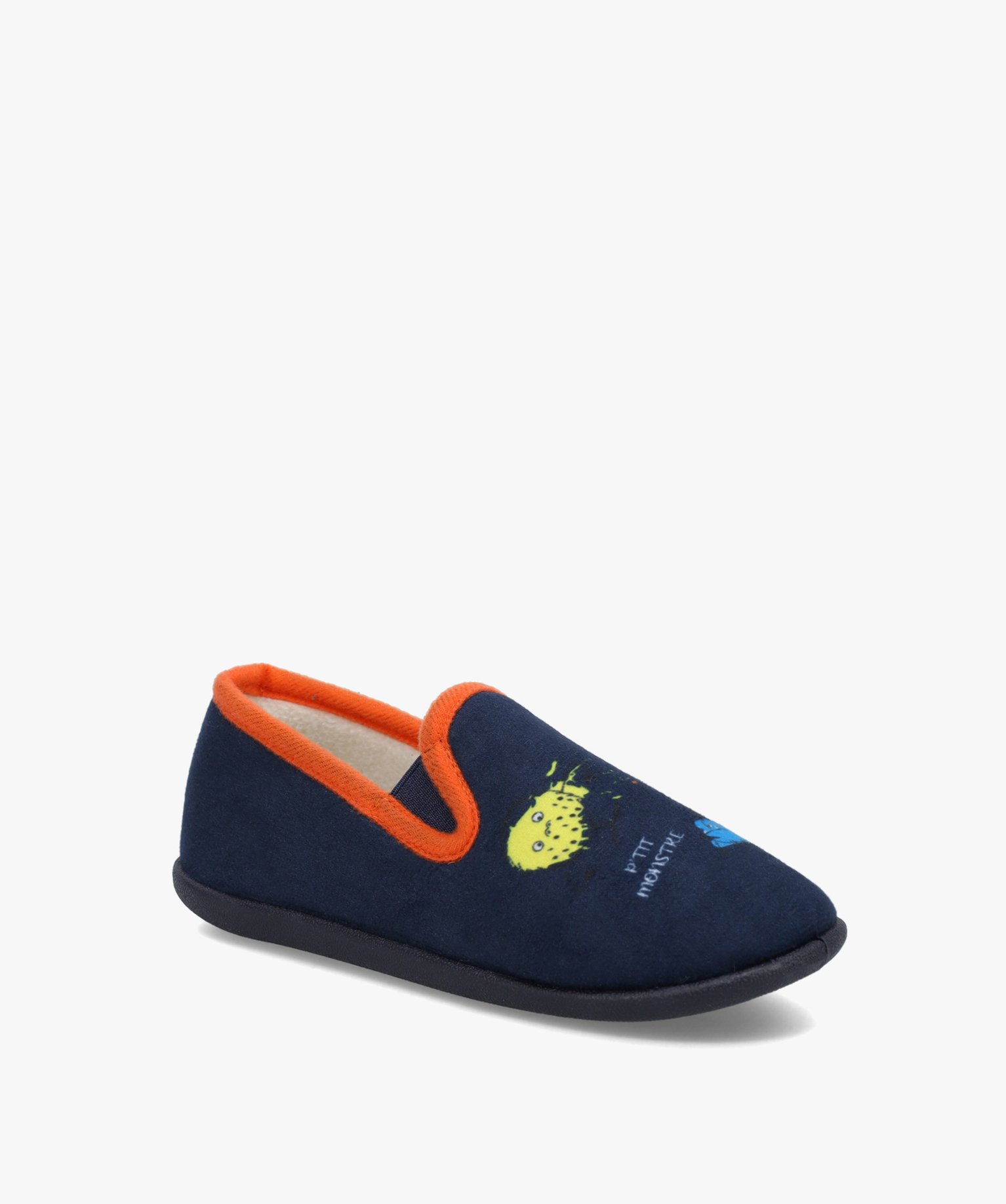 Chaussons Garçon en velours ras imprimés monstres marine | GEMO