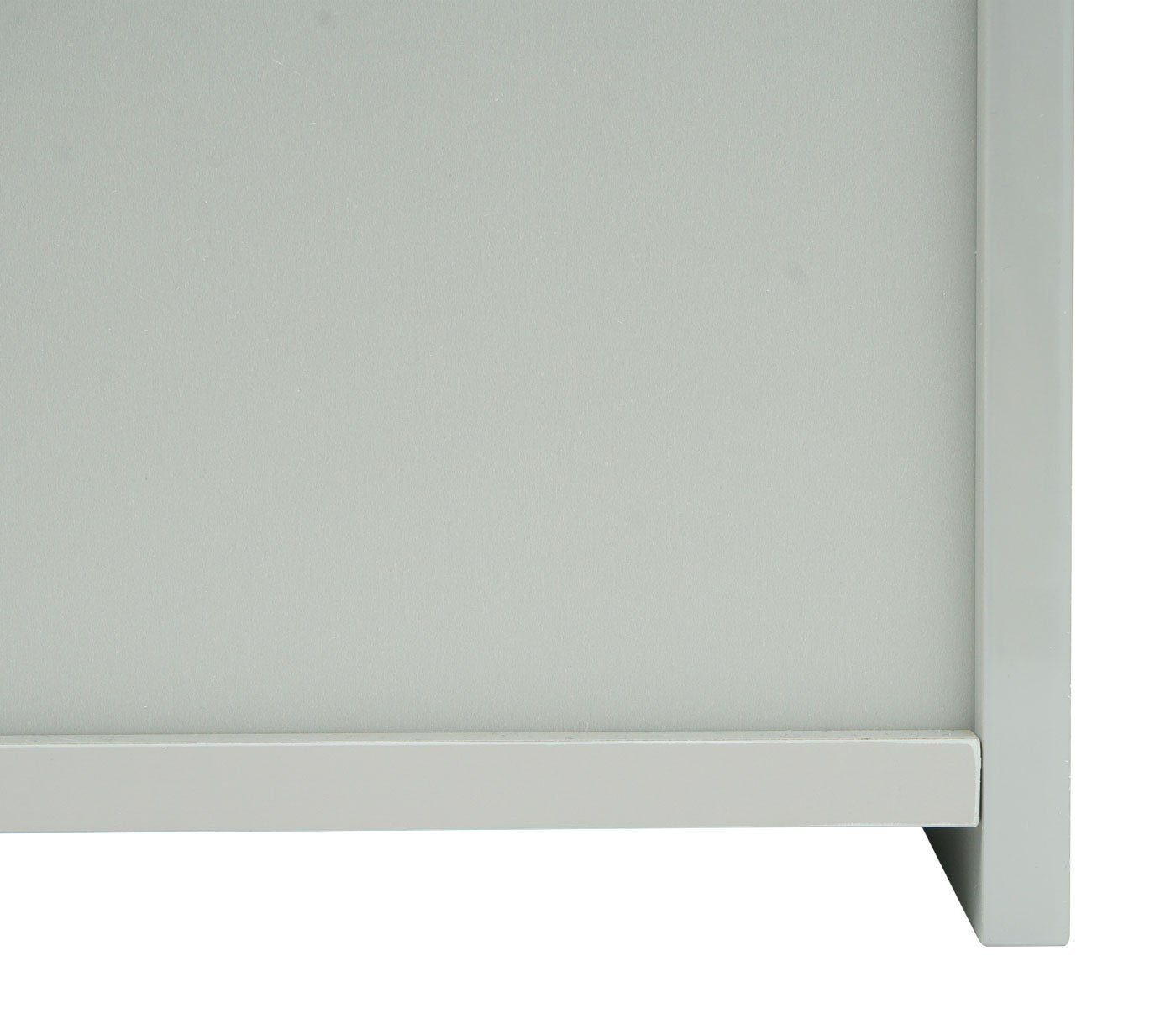 MCW Badezimmerspiegelschrank MCW-B19b-80 mit Ablageflächen, Hochglanz-Optik