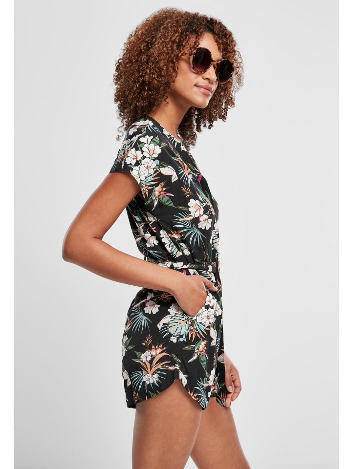 Urban Classics Urban Classics Jumpsuits in black tropical günstig kaufen