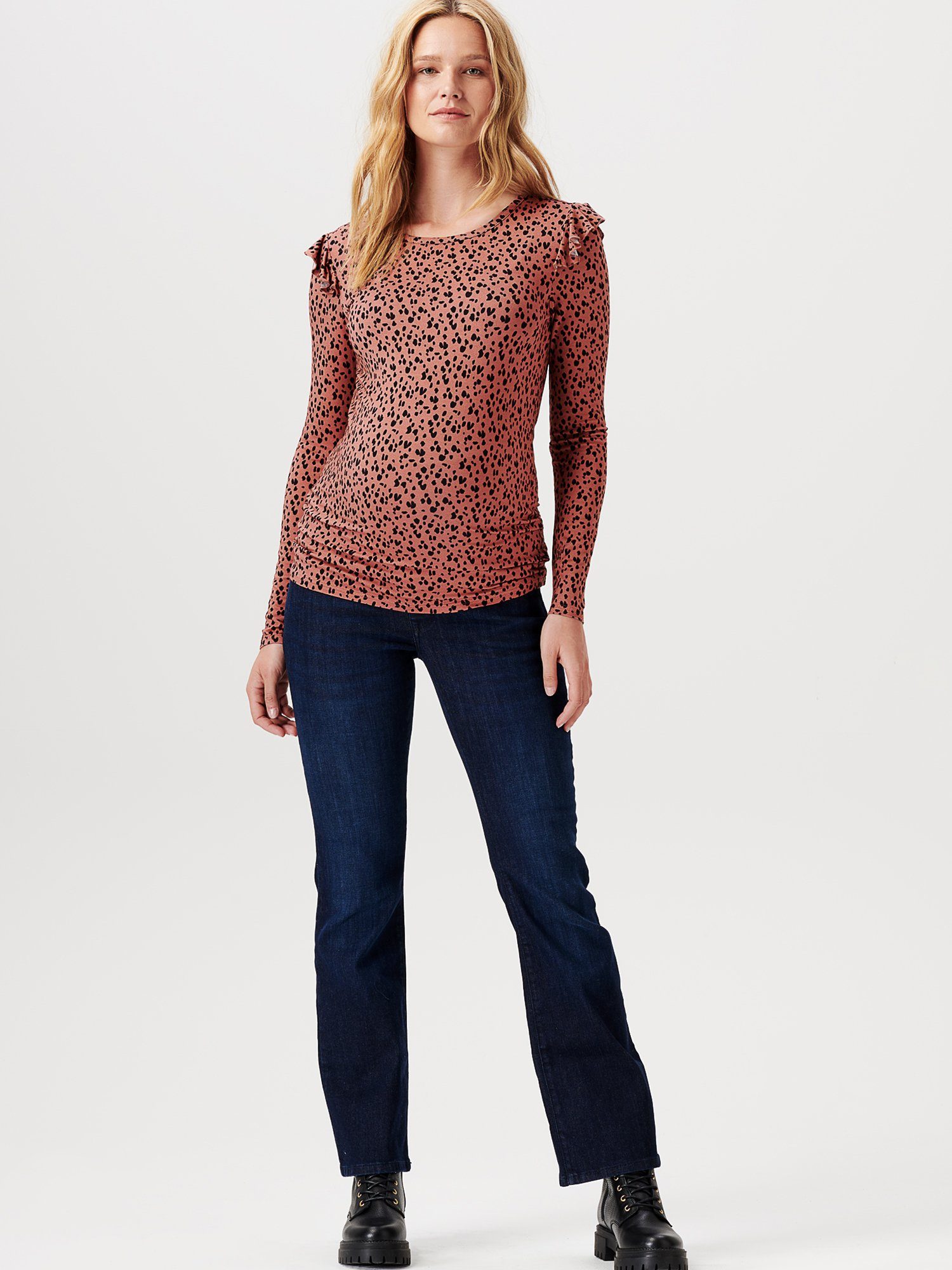 Noppies Umstandsshirt Noppies Langarmshirt Spiro (1-tlg)