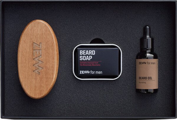 ZEW for men Simple Lumberjack Set Beard Oil Nourishing Bartpflegeset
