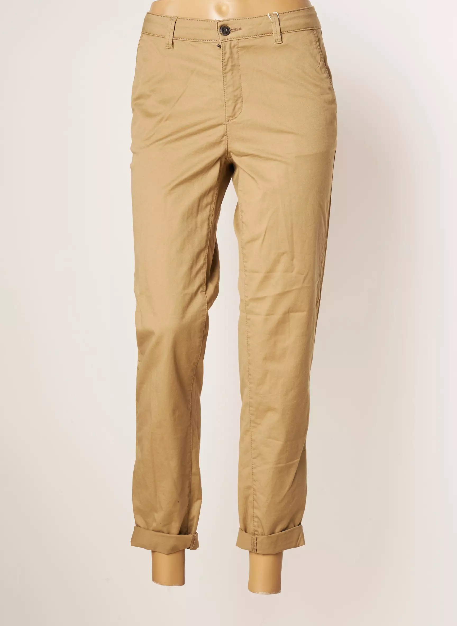Esprit Pantalons Chino Femme couleur marron