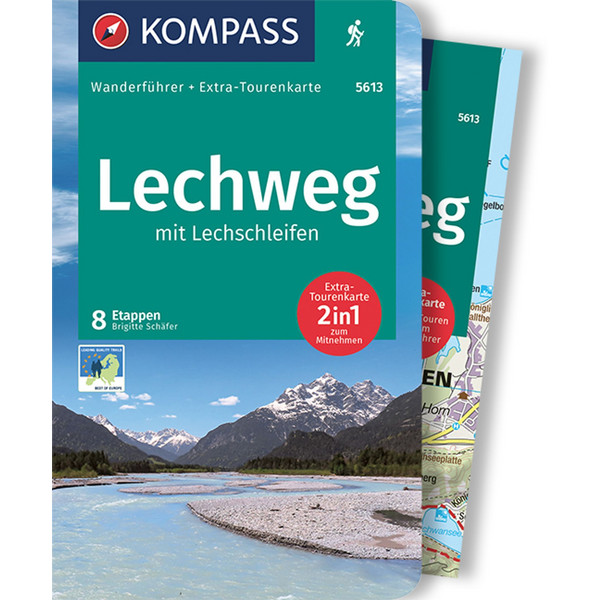 KOMPASS WANDERFÜHRER LECHWEG MIT LECHSCHLEIFEN