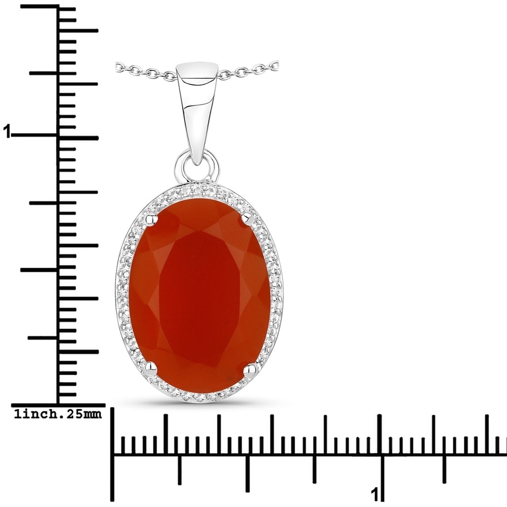Rafaela Donata Chaîne Argent sterling Cornaline en Argent Bijoux
