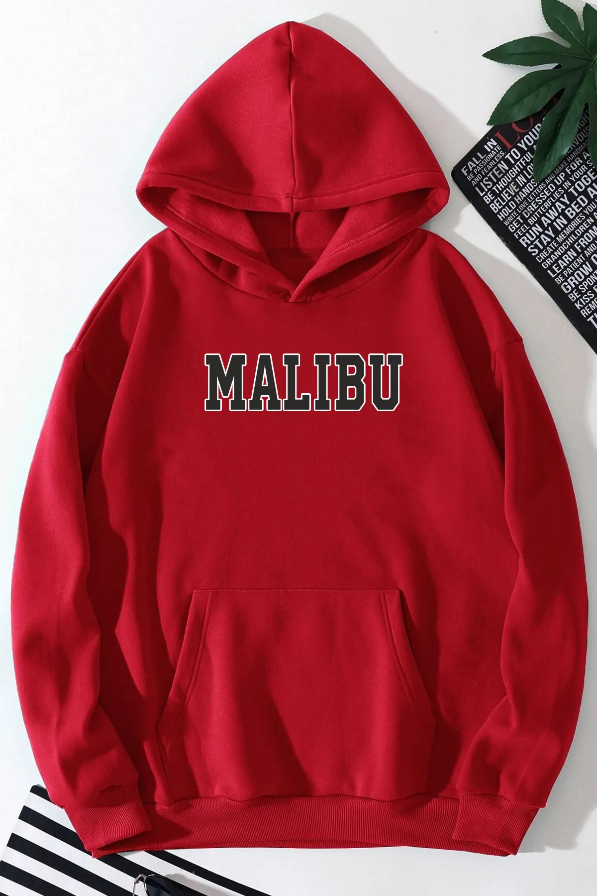 uyguntarz  Unisex-Sweatshirt mit Malibu-Aufdruck in Übergröße