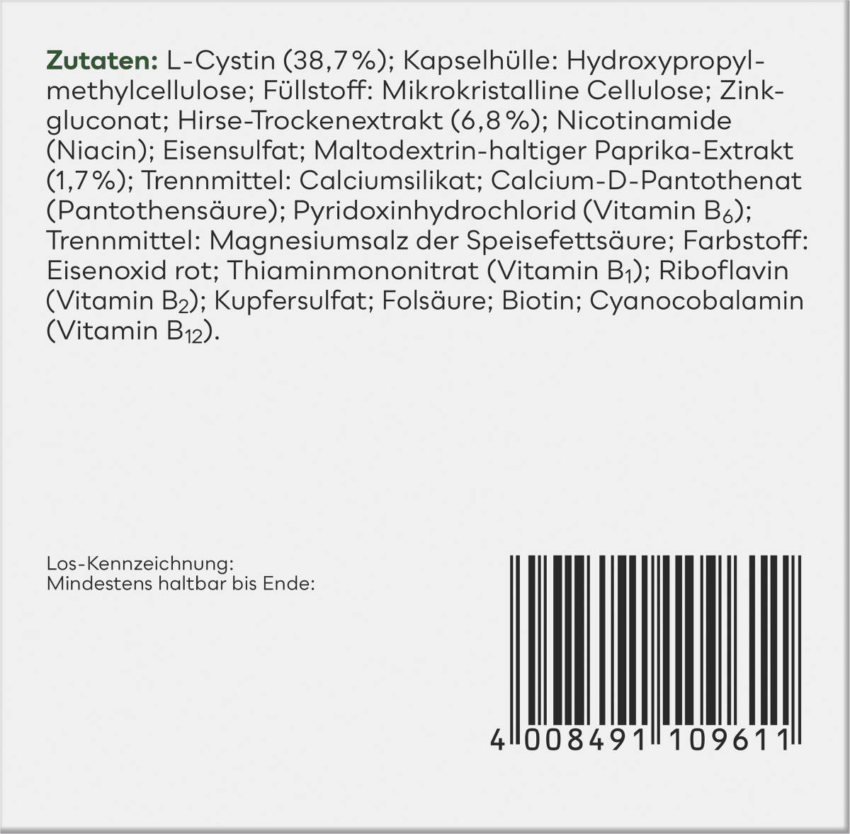 Haar Vitamine Intense Kapseln 120 St, 71 g