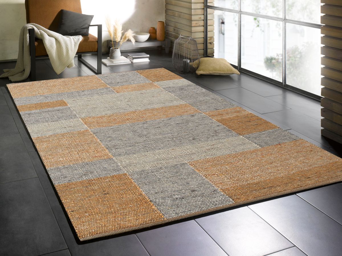 Handwebteppich Liverpool Mehrfarbig 140 x 190 cm