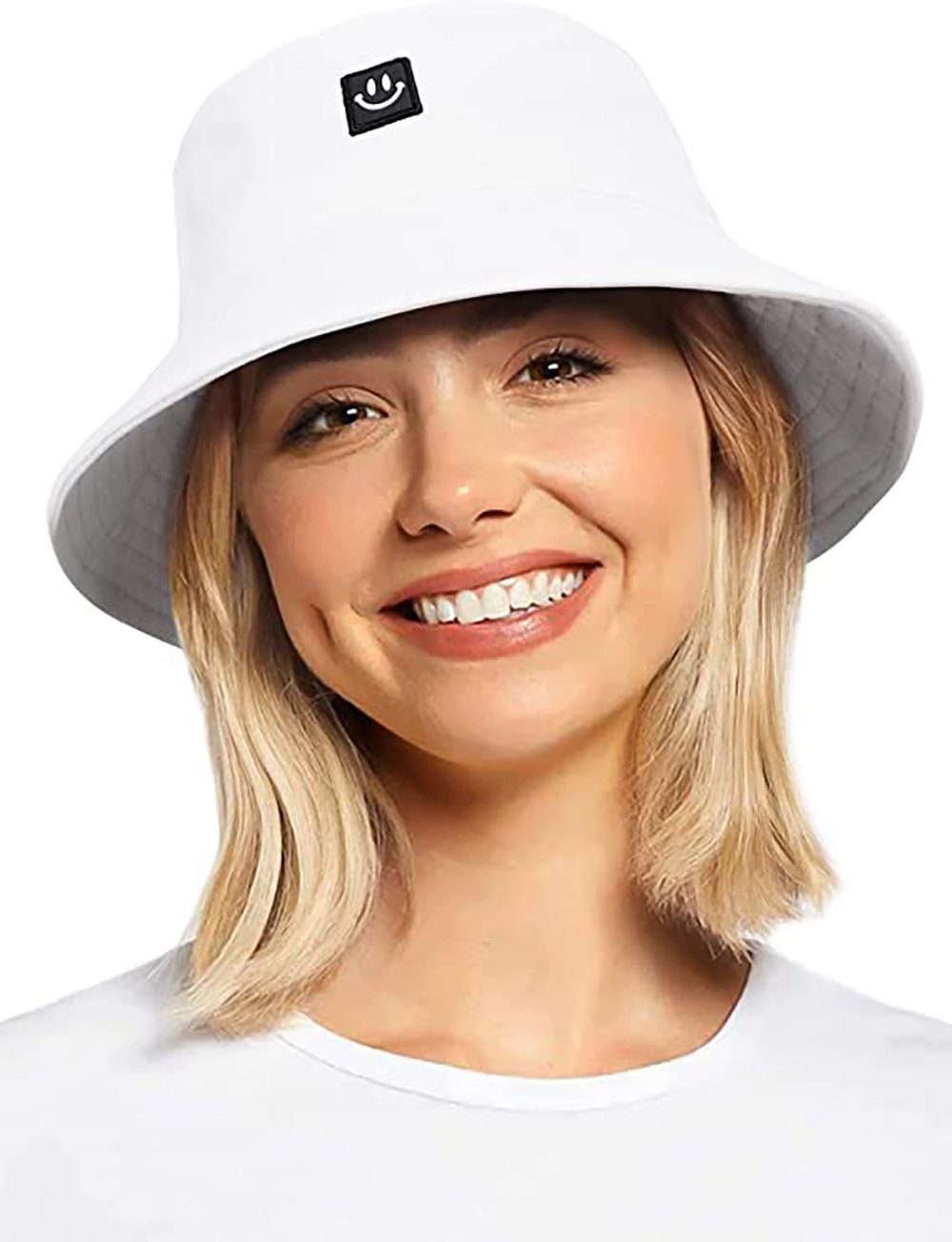 Fischerhut Fischehut Damen - Unisex Sonnenhut Bucket Hat (1-tlg) Anglerhut Fishermütze Muster Früchte Outdoor Sommerhut