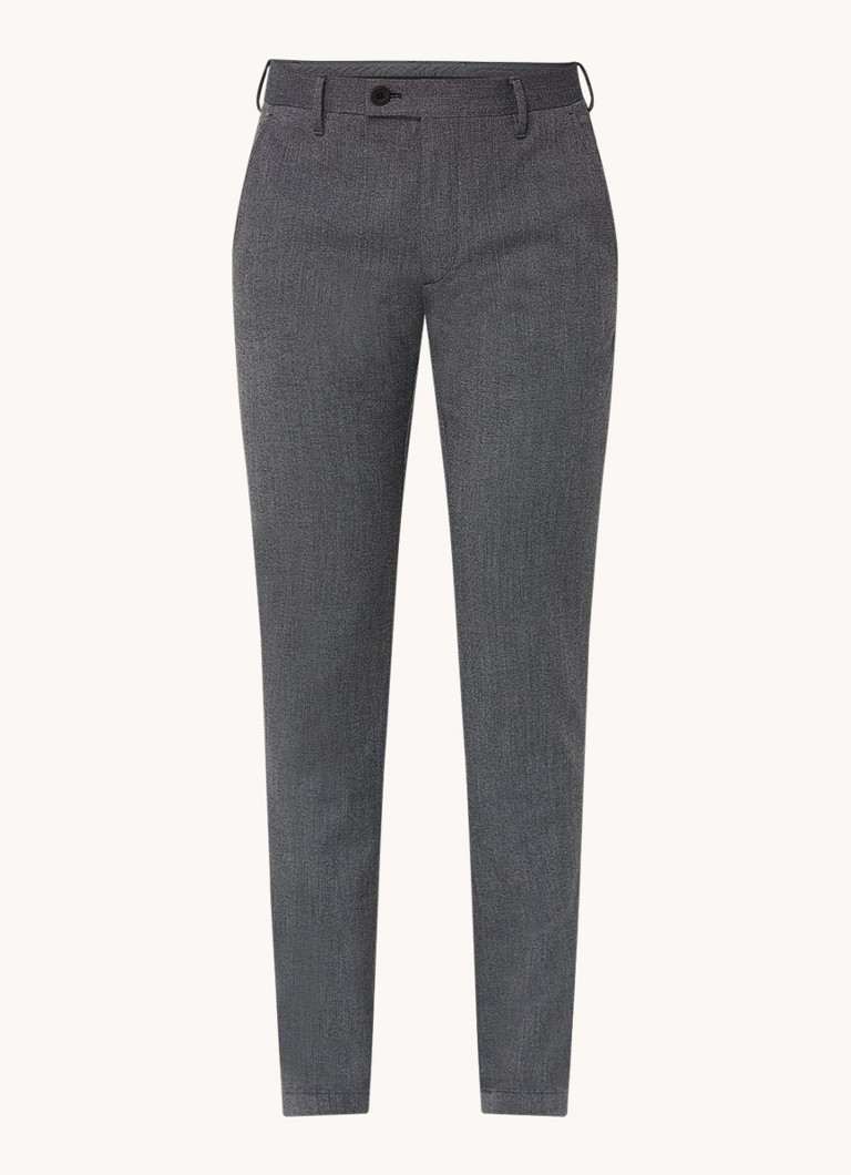 Pantaloni Strelson slim fit cu buzunare laterale