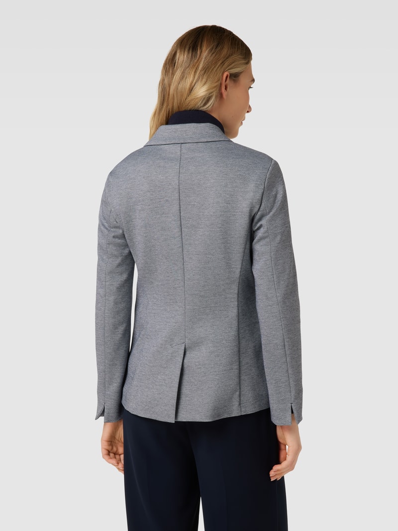 Blazer in melierter Optik in marineblau