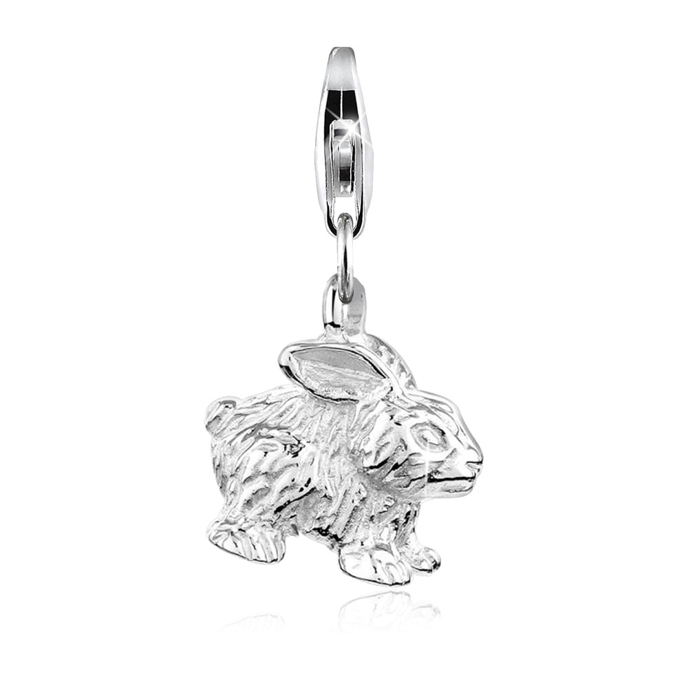 Nenalina Nenalina Amulette Anhänger Hase Ostern 925 Sterling Silber Pendentif