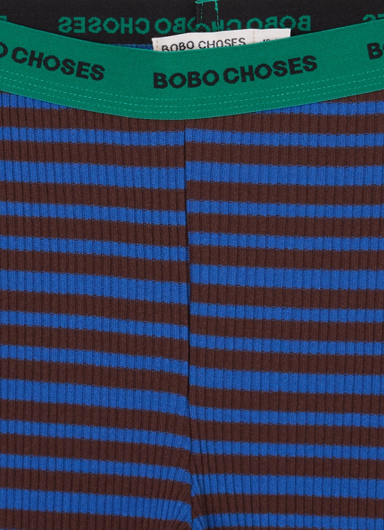 BOBO SCEGLIE leggings a coste con fascia logo