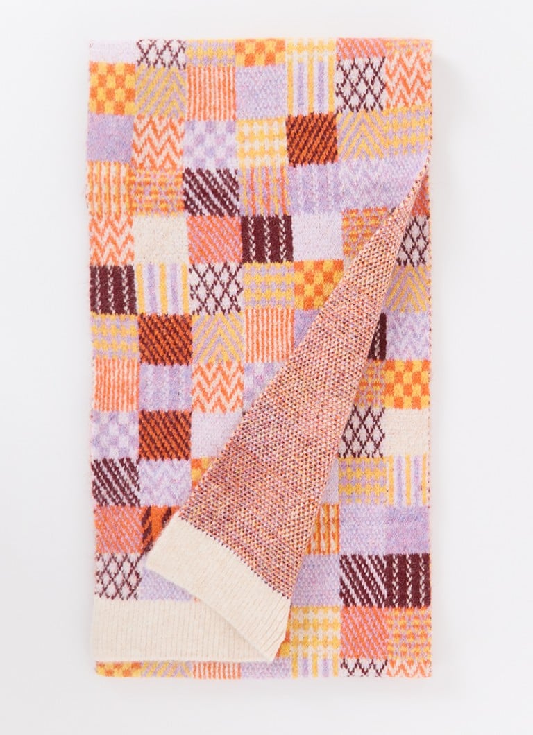 Eșarfă Barts din lână cu imprimeu, 180 x 30 cm